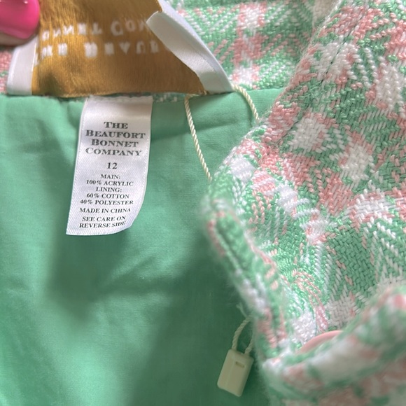 The Beaufort Bonnet Company Green and Pink Plaid Jacket - Picture 5 of 5